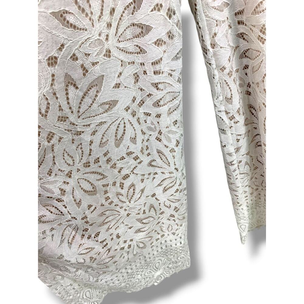 Medium Lulus New Ivory Lace Jumpsuit Sleeveless Womens - Picture 6 of 14